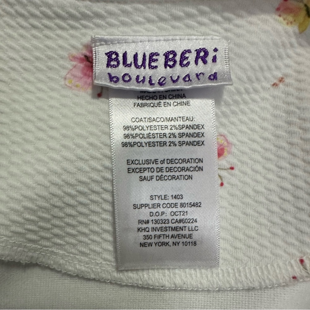 Blueberi boulevard Coat and Dress set Size 12 - Picture 6 of 7